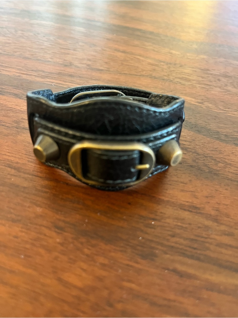 Balenciaga Black Leather bracelet